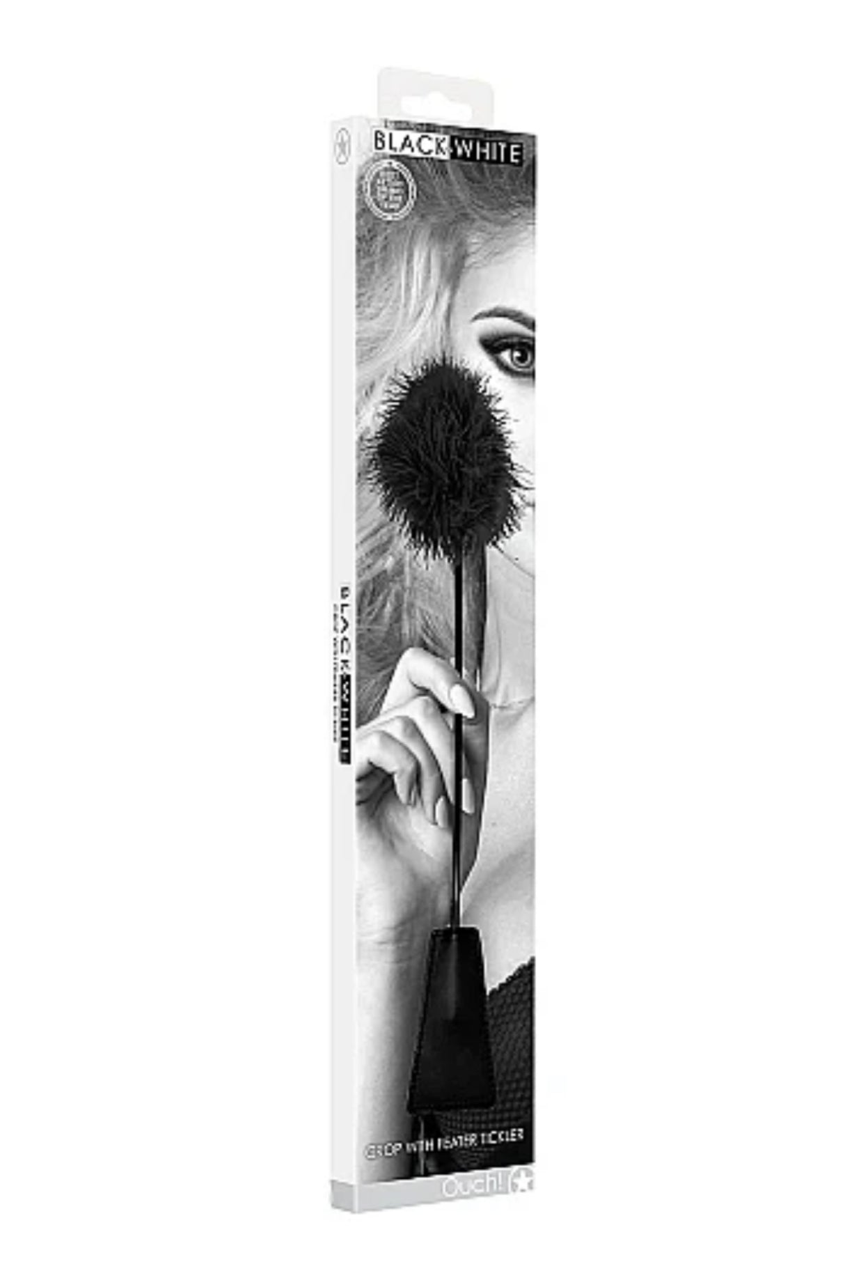 Bang B&W crop with feather tickler