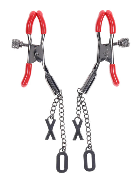 Sex & Mischief ex’s and oh’s nipple clamps
