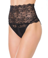 Black lace Crotchless Panty Queen Size