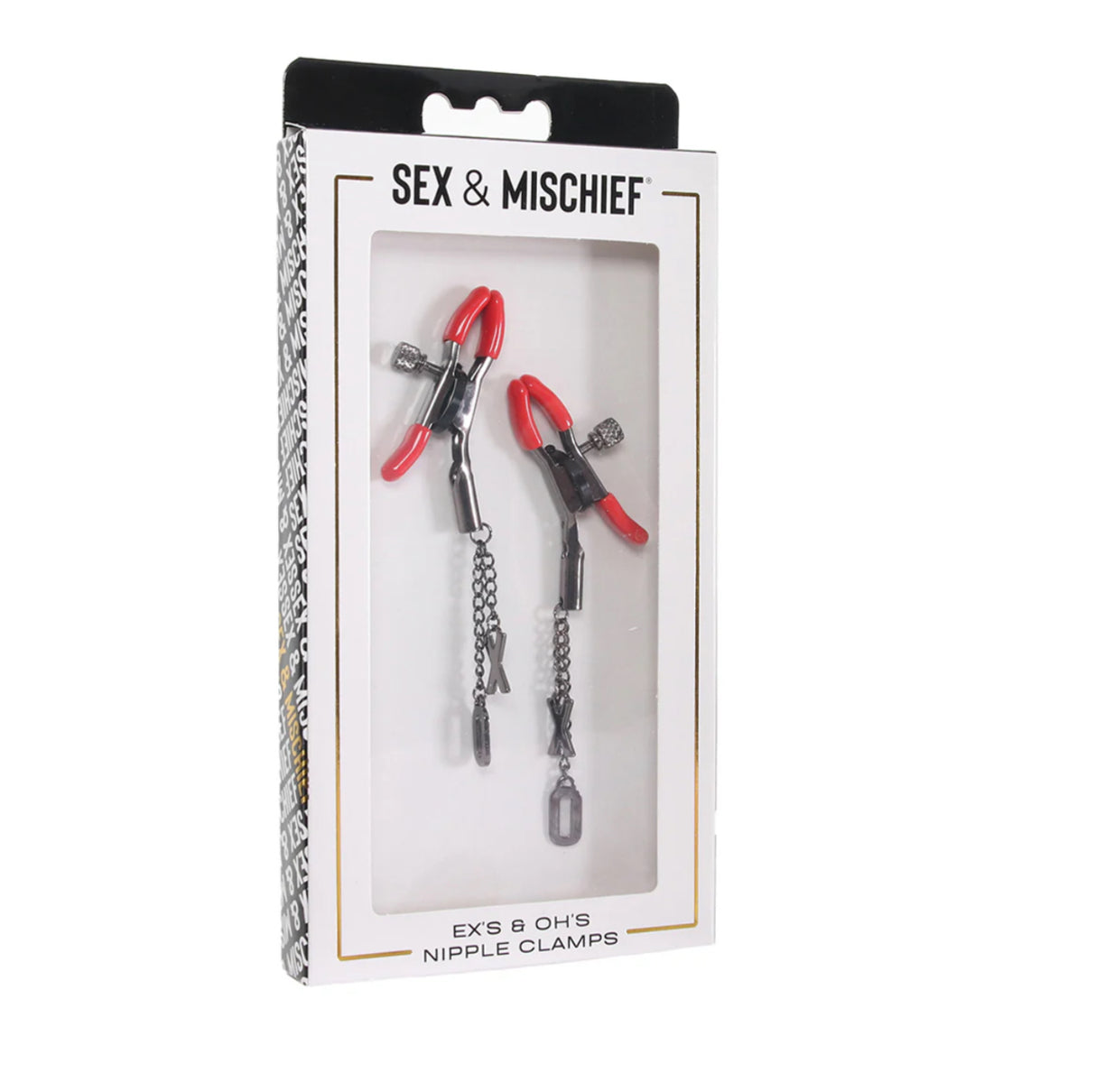 Sex & Mischief ex’s and oh’s nipple clamps