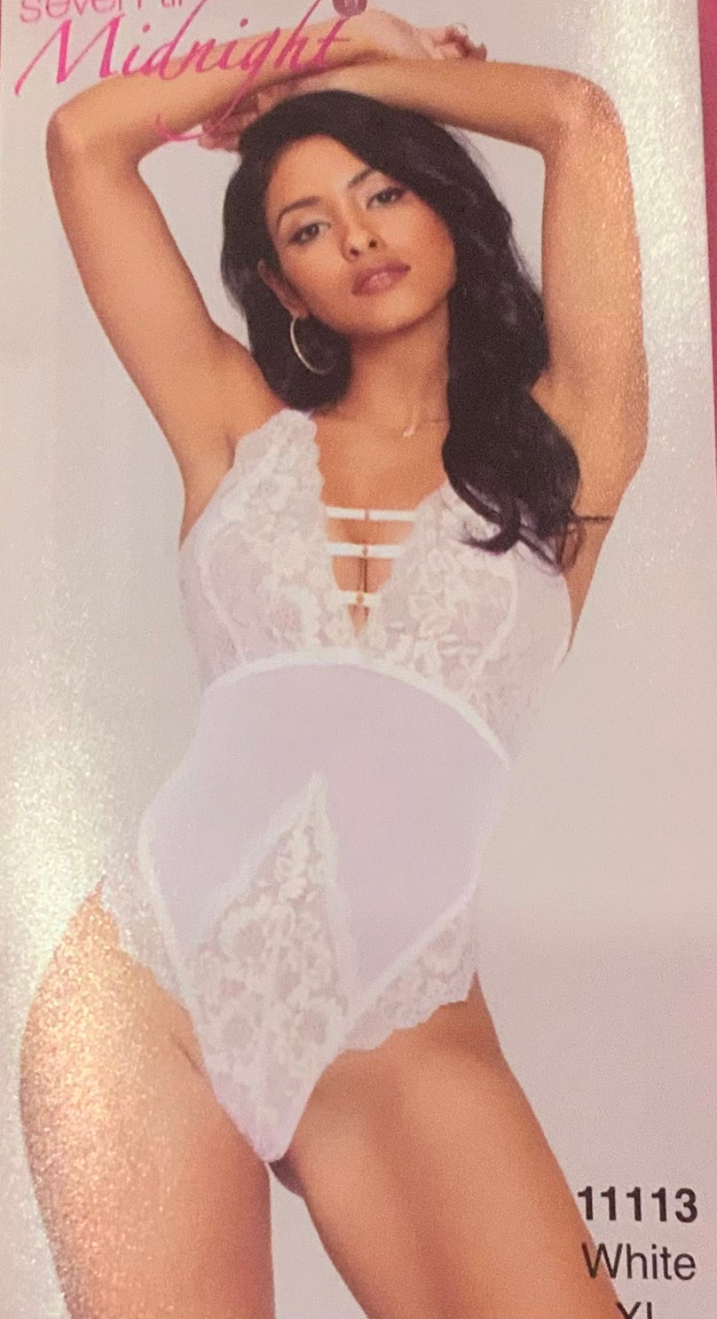 Seven til midnight white/golden teddy XL