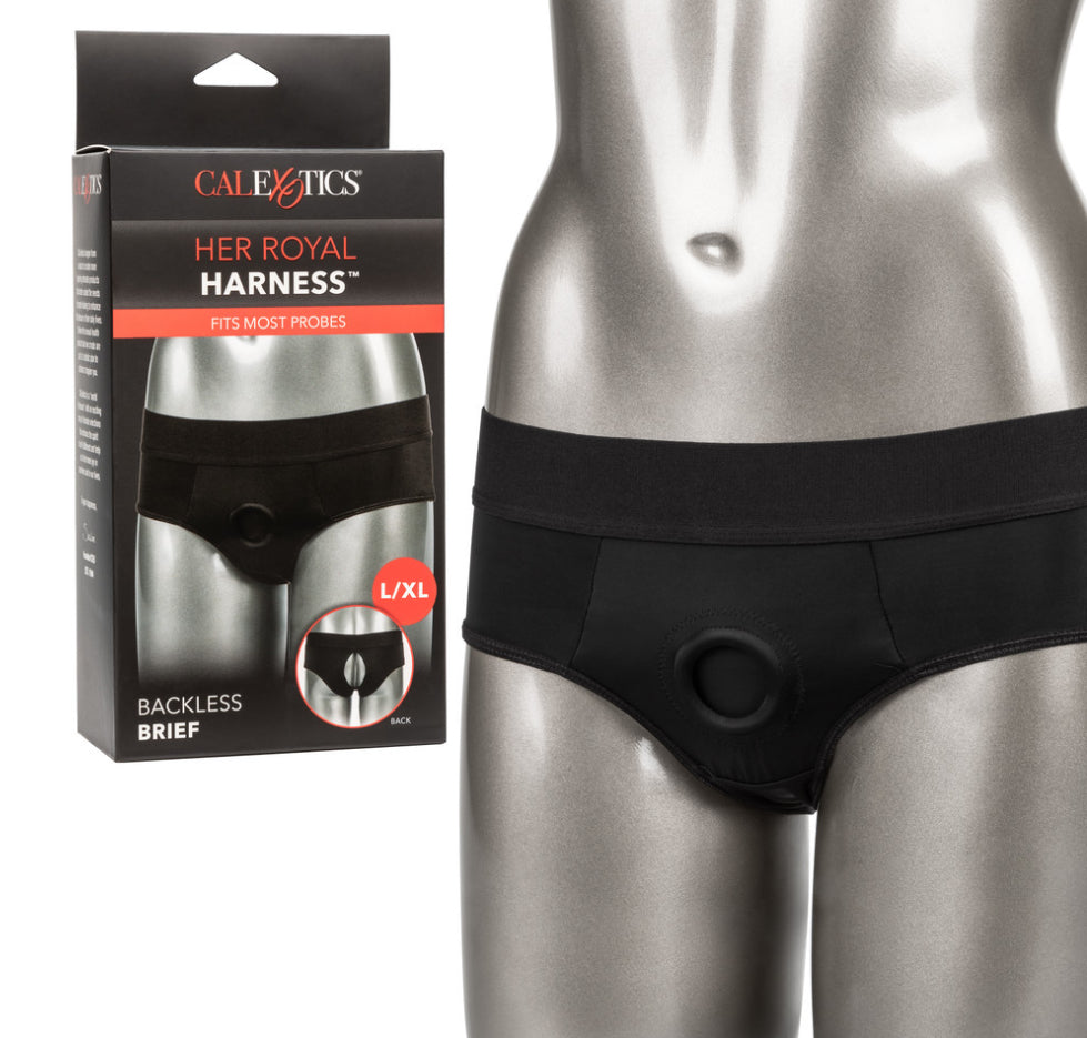 Her Royal Harness Backless Brief L/XL