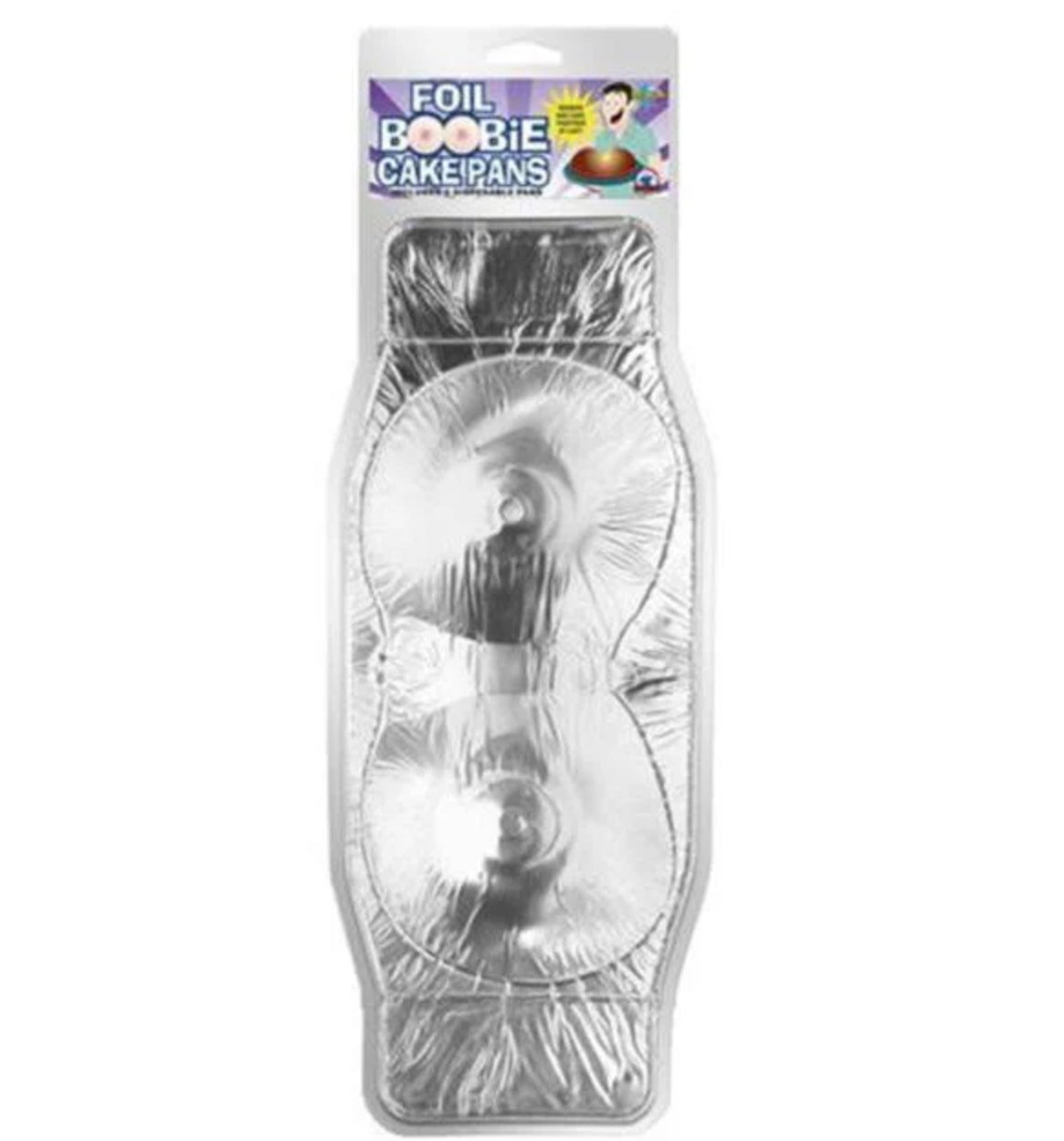 Foil Boobie Cake Pan (set of 2)