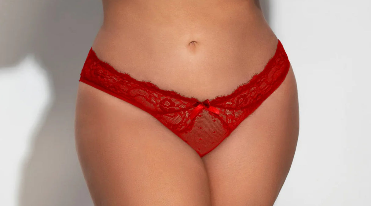 Seven til midnight red polka dot panty 1X/2x