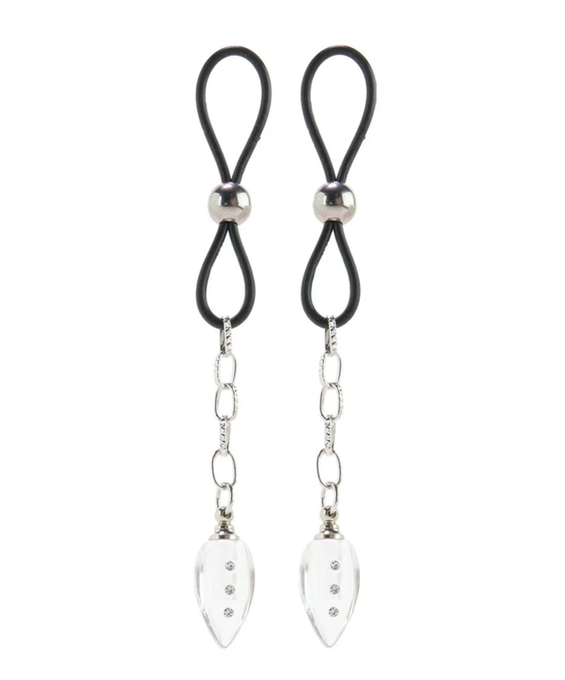 Non-Piercing Nipple Jewelry Crystal Teardrop