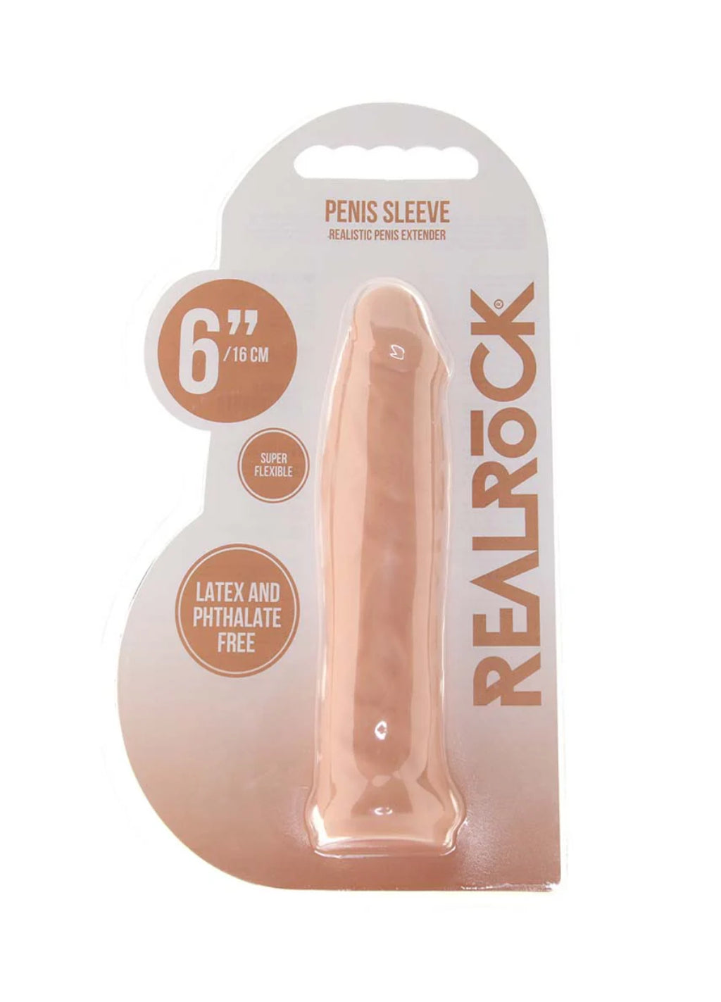 RealRock Penis Sleeve 6” - Skin Colour