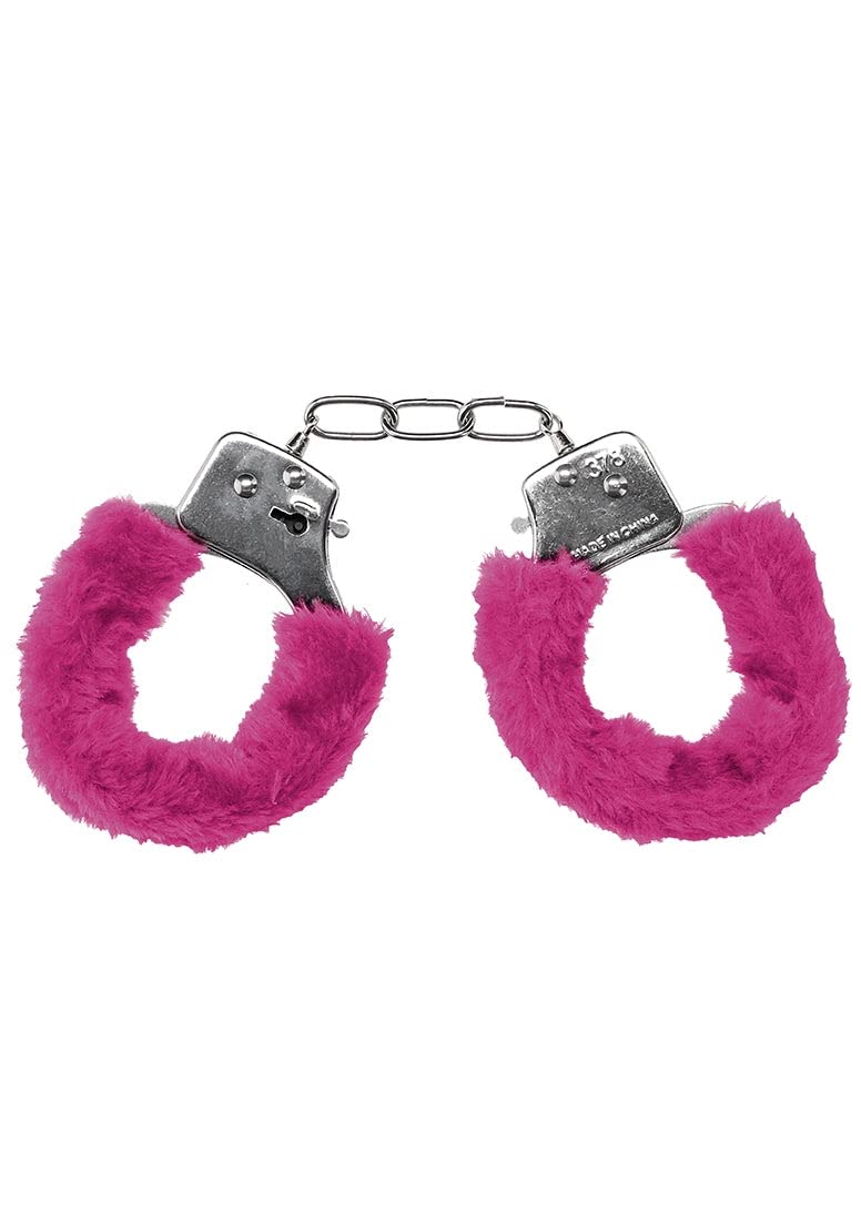 OUCH Classic Fluffy Handcuffs PINK