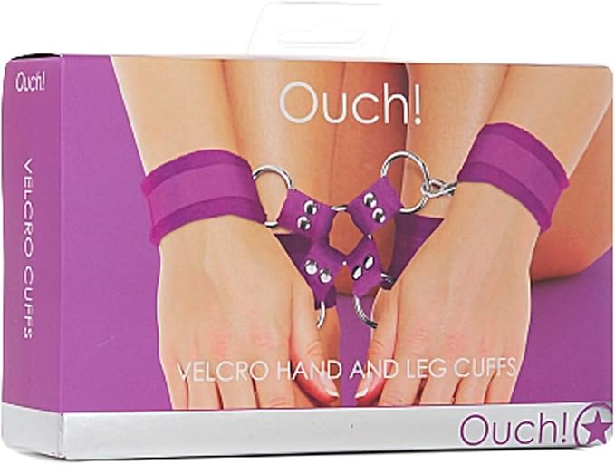 OUCH! Velcro Cuffs for hands + legs - PURPLE
