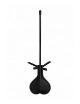 Ouch Black Heart with Ribbon Paddle Small
