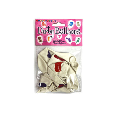 7pc Colourful Penis Balloons
