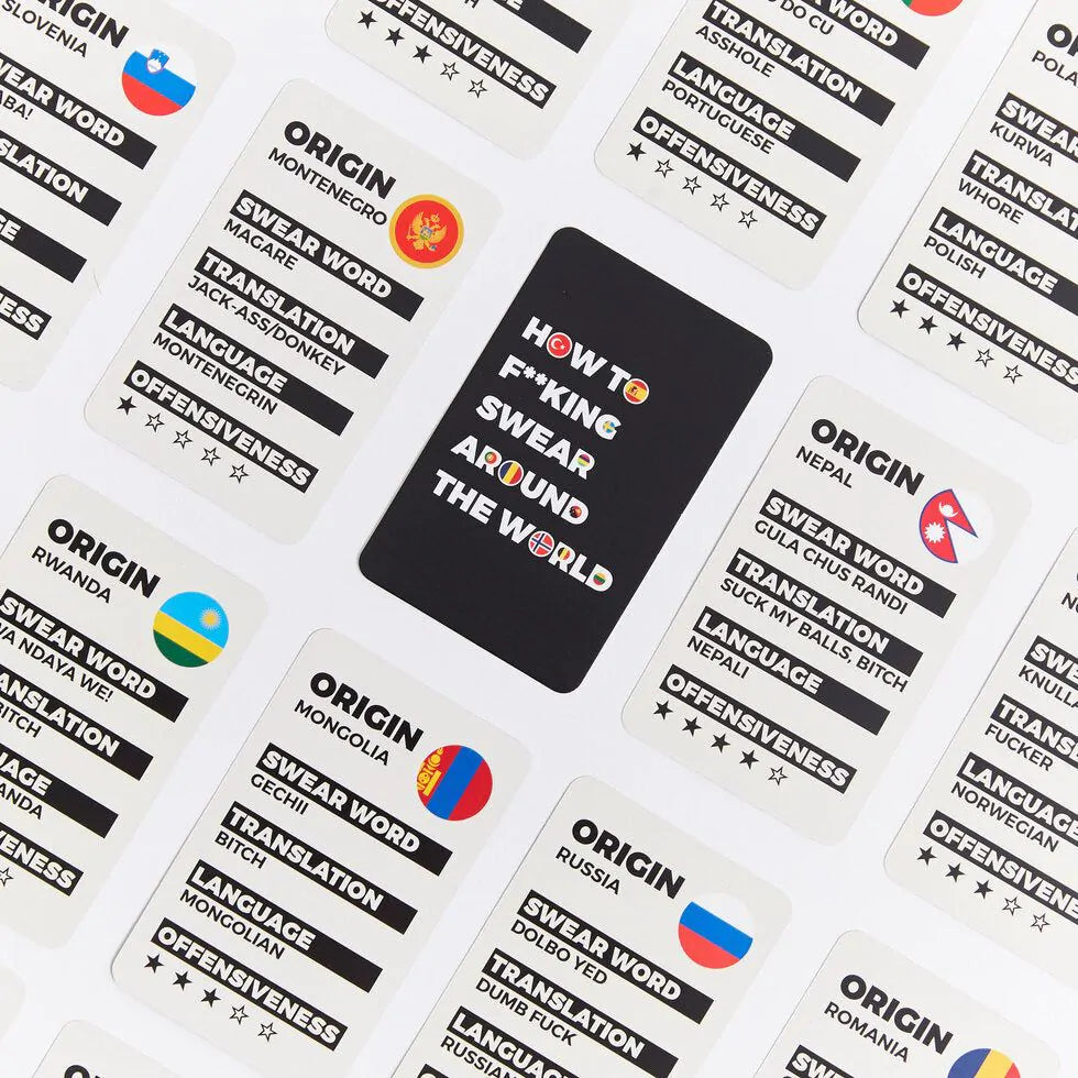 How to F**king Swear Around the World cards