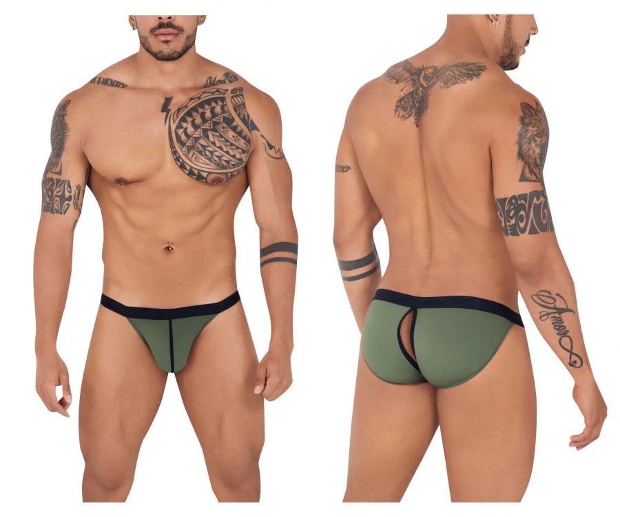 Pikante Green Open Back Mens Underwear L
