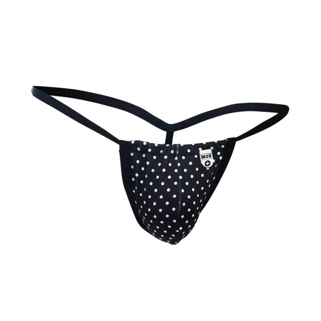 MOB Mens Polka Dot G String Small