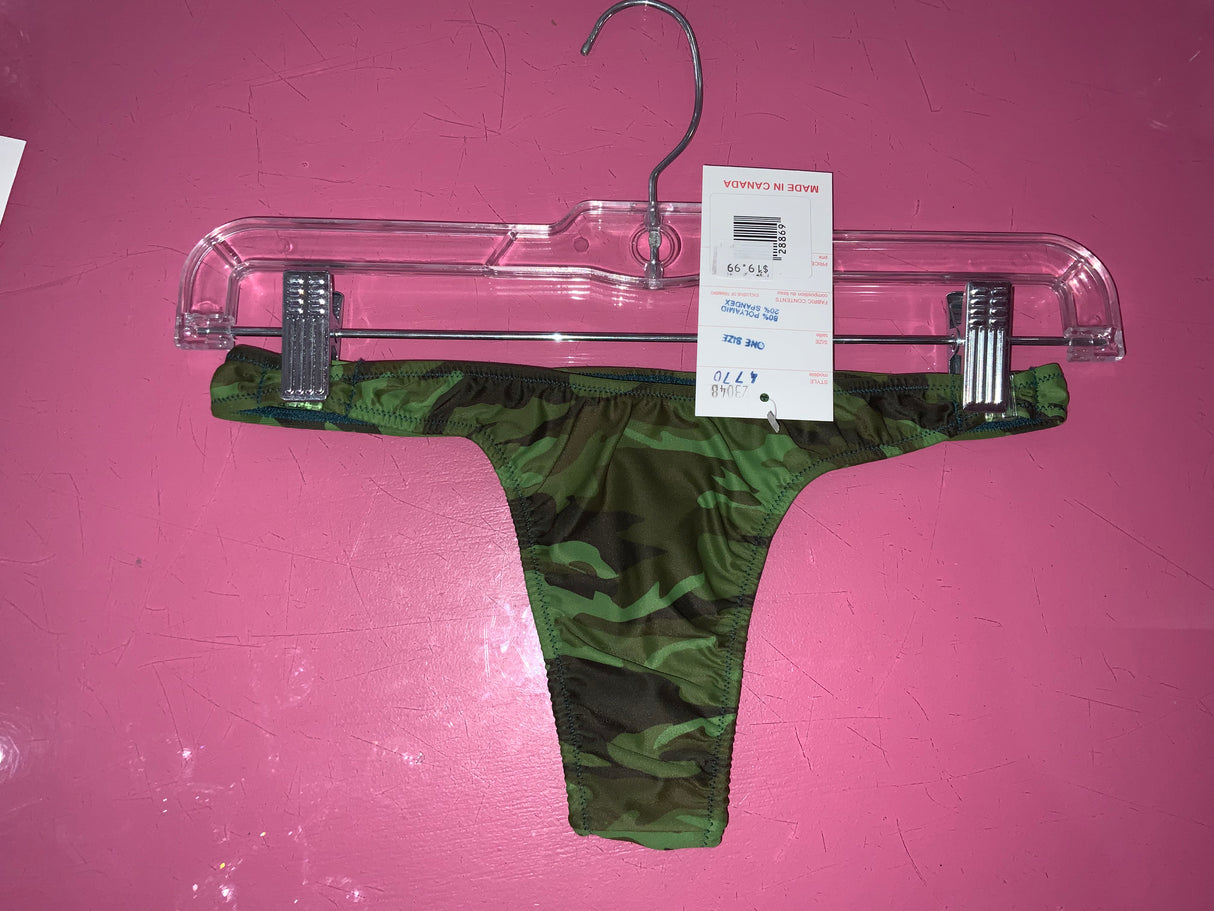 Fagioni Camo Detachable thong o/s