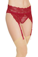 Coquette tease me crotchless gartered panty O/S