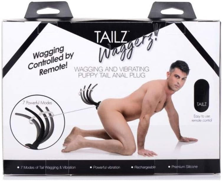 TAILZ Wagging and Vibrating Puppy Tail Anal Plug
