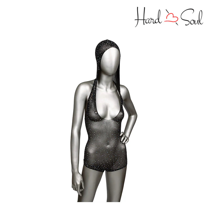 Radiance Hooded Deep V Bodysuit Q/s