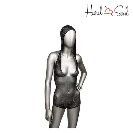 Radiance Hooded Deep V Bodysuit o/s