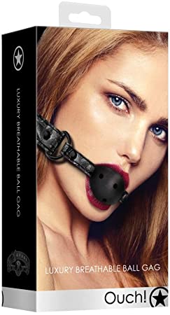 Luxury Breathable Ball Gag in Black